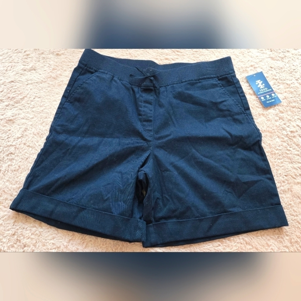3/$20 Izod Dark Blue Kids School Uniform Approved Shorts